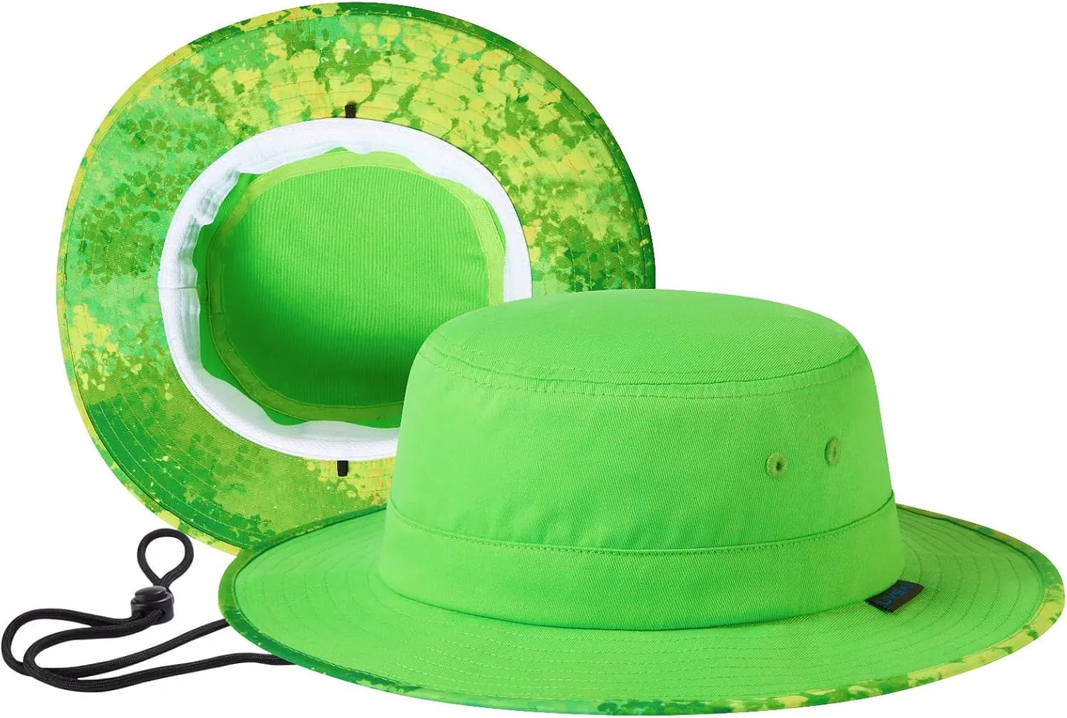 UPF 50  Foldable Sun Hat Patterned Under Brim Bucket Hats for Summer Hiking Fishing Beach Safari Men Women