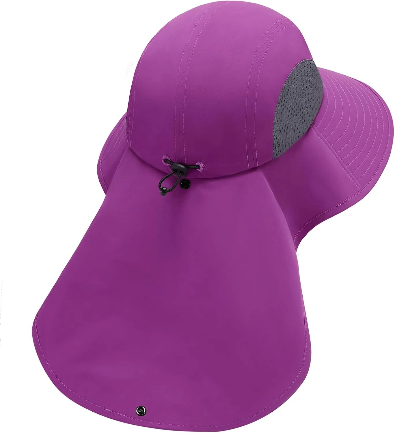 UPF 50  Foldable Sun Hats Wide Brim with Large Neck Flap for Men Women UV Protection Gardening Fishing Beach Hat