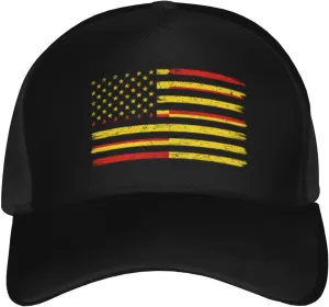 US and Flag of San Lorenzo Baseball Cap for Men Women Hat Trucker Hats Classic Low Profile Cotton Hats Adjustable Breathable Baseball Cap Fashion Golf Dad Hat Black