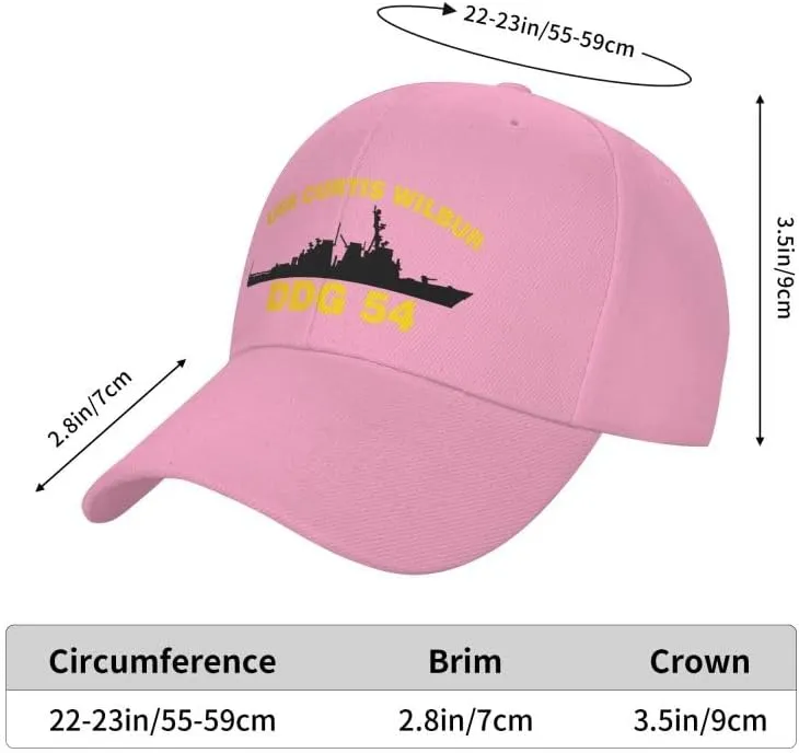 USS Curtis Wilbur DDG 54 Flag-Denim Hats Baseball Caps Sandwich hat -Cowboy Knit hat Fisherman's hat