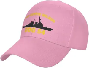 USS Curtis Wilbur DDG 54 Flag-Denim Hats Baseball Caps Sandwich hat -Cowboy Knit hat Fisherman's hat