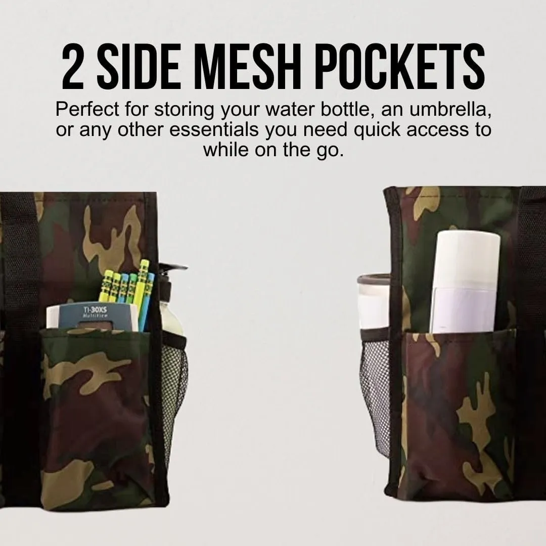 Utility Tote Bag with Zipper Top - Large Multipurpose Tote Organizer Bag