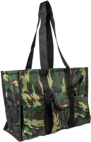 Utility Tote Bag with Zipper Top - Large Multipurpose Tote Organizer Bag