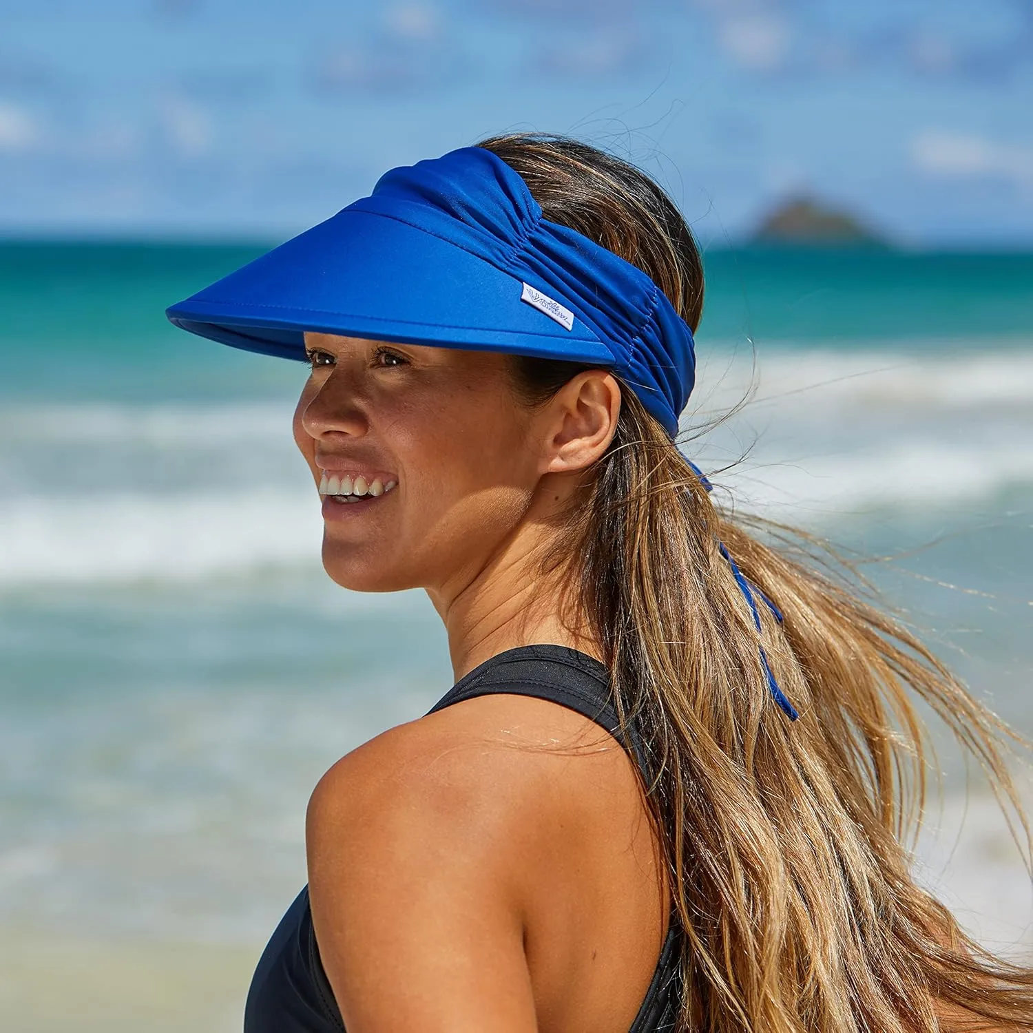 UV SKINZ Women’s Swim Visor with UPF 50  Sun Protection – Womens Pool Hat, Womens Sun Visor Hat