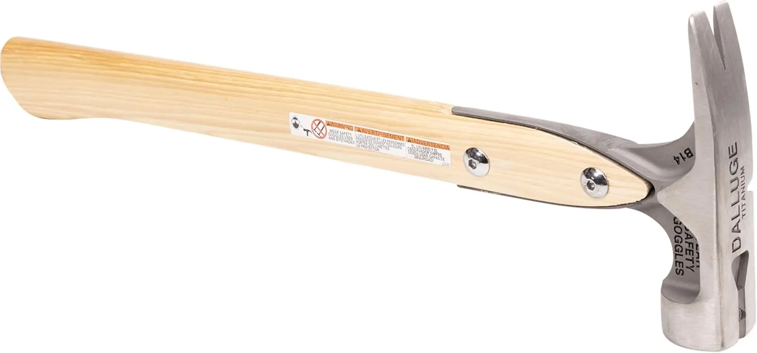 VAUGHAN DALLUGE 16oz Titanium Hammer, Magnetic Nail Holder, Smooth Face, VN07182
