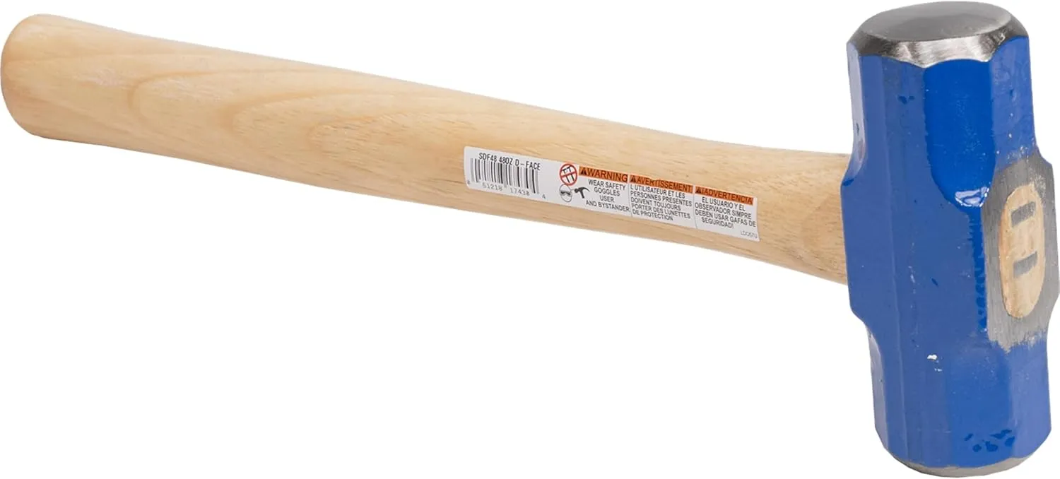 VAUGHAN Double Faced Engineer Hammer, Made In The USA, Rust Resistant, 3 Lbs, SDF48, VN17430