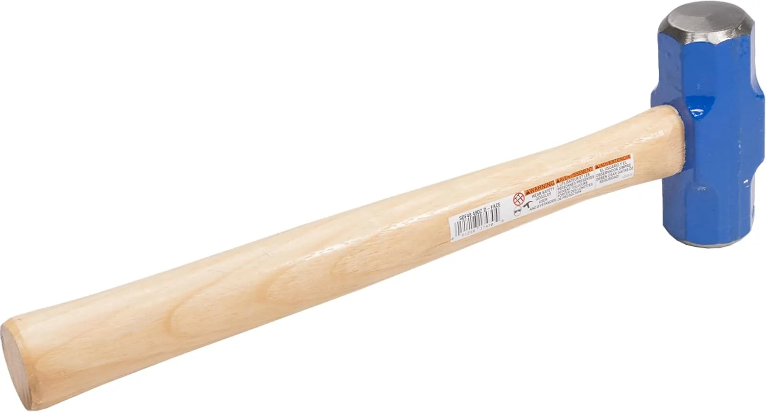 VAUGHAN Double Faced Engineer Hammer, Made In The USA, Rust Resistant, 3 Lbs, SDF48, VN17430