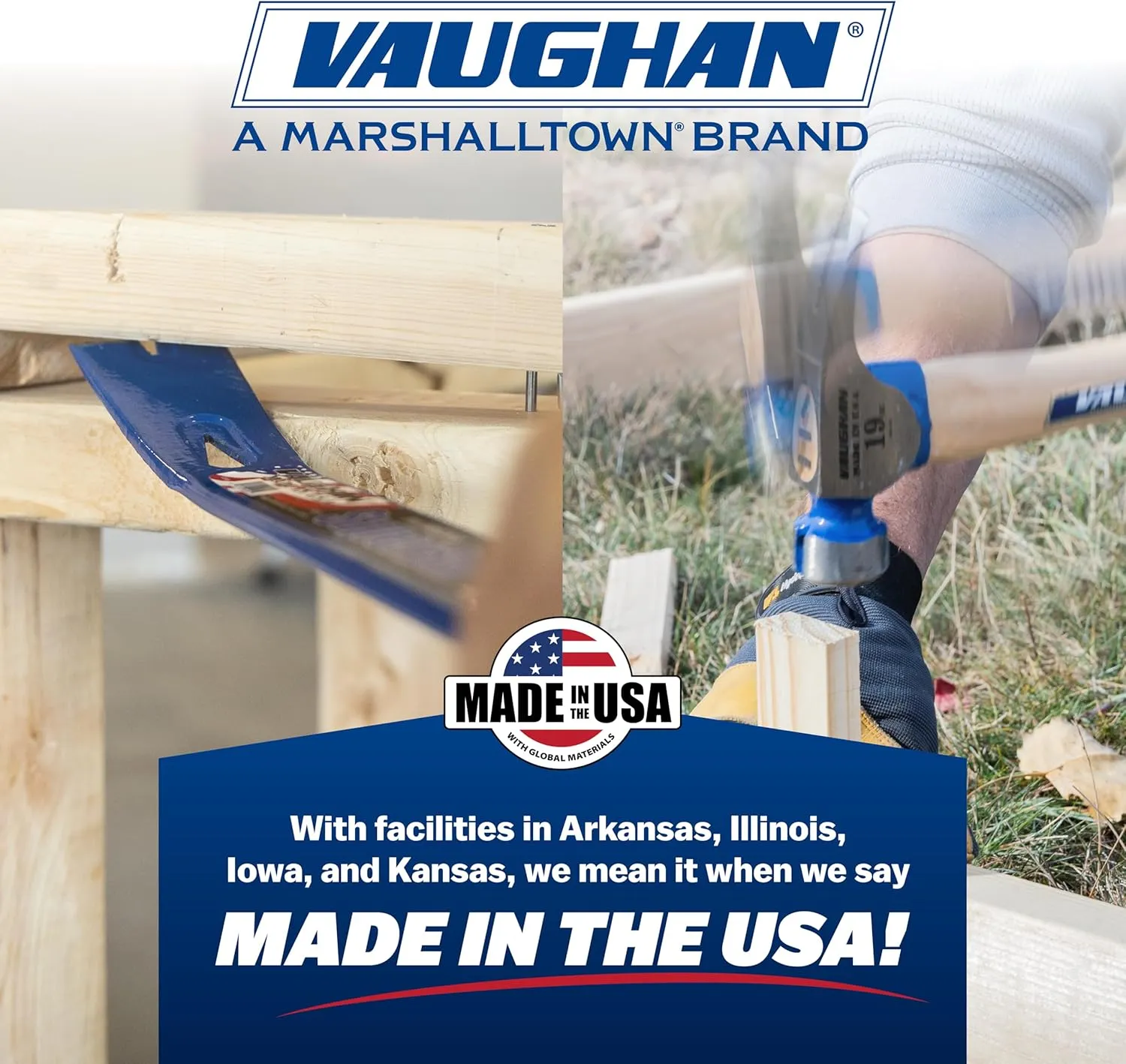 VAUGHAN Double Faced Engineer Hammer, Made In The USA, Rust Resistant, 3 Lbs, SDF48, VN17430