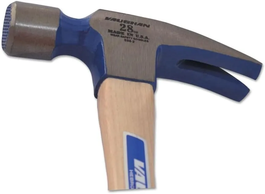 VAUGHAN Hickory Handle 999 Series Framer Hammer, 28oz Milled Face, Made In The USA, 606M, VN10620