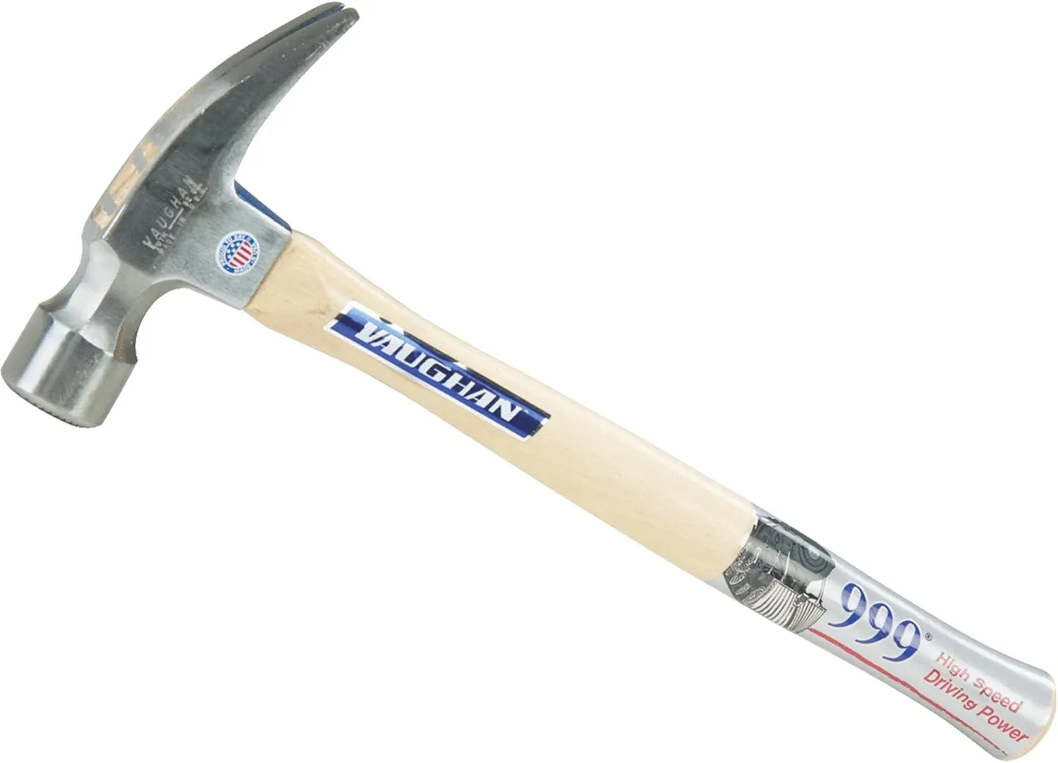 VAUGHAN Hickory Handle 999 Series Framer Hammer, 32 oz Milled Face, Made In The USA, 707M, VN10720