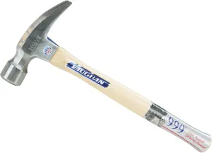 VAUGHAN Hickory Handle 999 Series Framer Hammer, 32 oz Milled Face, Made In The USA, 707M, VN10720