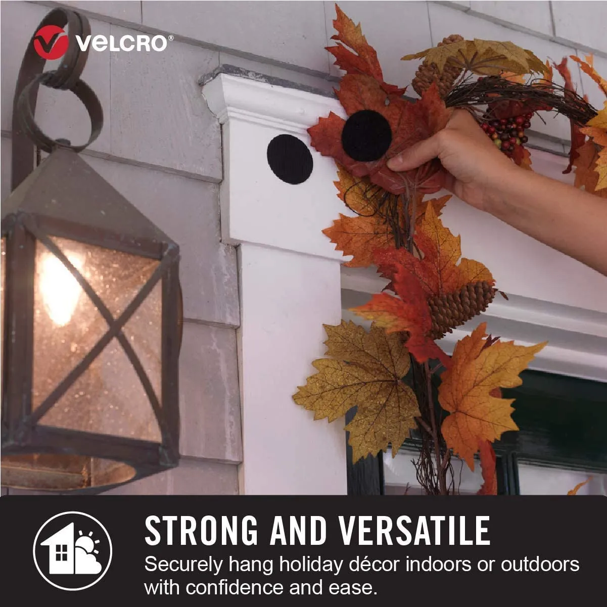 VELCRO Brand Heavy Duty Tape with Adhesive | 15 Ft x 2 In | Holds 10 lbs, Black | Industrial Strength Roll, Cut Strips to Length | Strong Hold for Indoor or Outdoor Use, 15ft x 2in