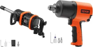 VEVOR 1 Inch Air Impact Wrench, Up to 5175 ft-lbs Reverse Torque Output, 3/4-Inch Drive, 8" Extended Anvil