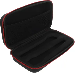 VICASKY Vocal Microphone Protector Case Dual Mic Bag Portable Storage Mesh Pocket for Cables Silicone Ring