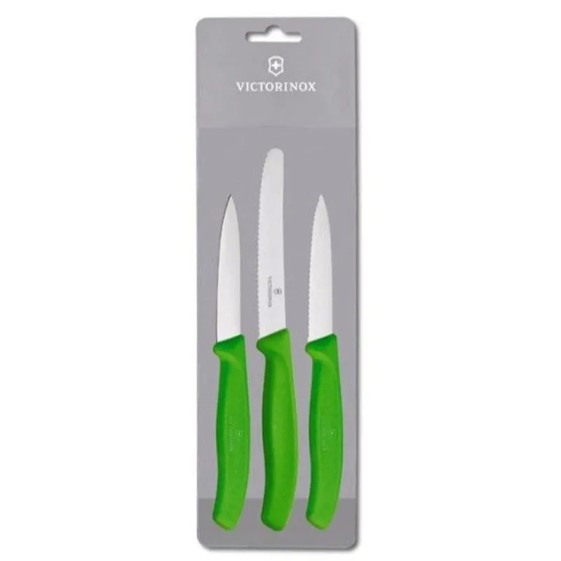 Victorinox Classic 3 Piece Paring Set - Green