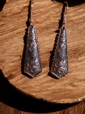 Viking War Hammer Pair Of Earrings (Bronze)
