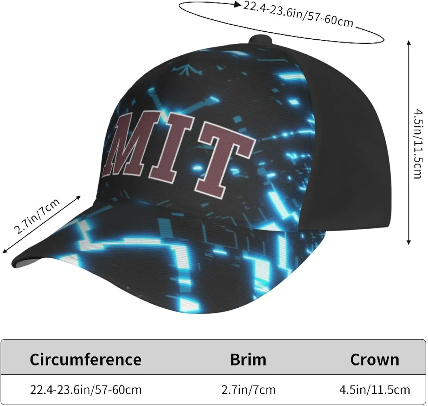 Vintage Cotton Unisex Baseball Cap Low Profile Dad Hat Adjustable for Men and Women