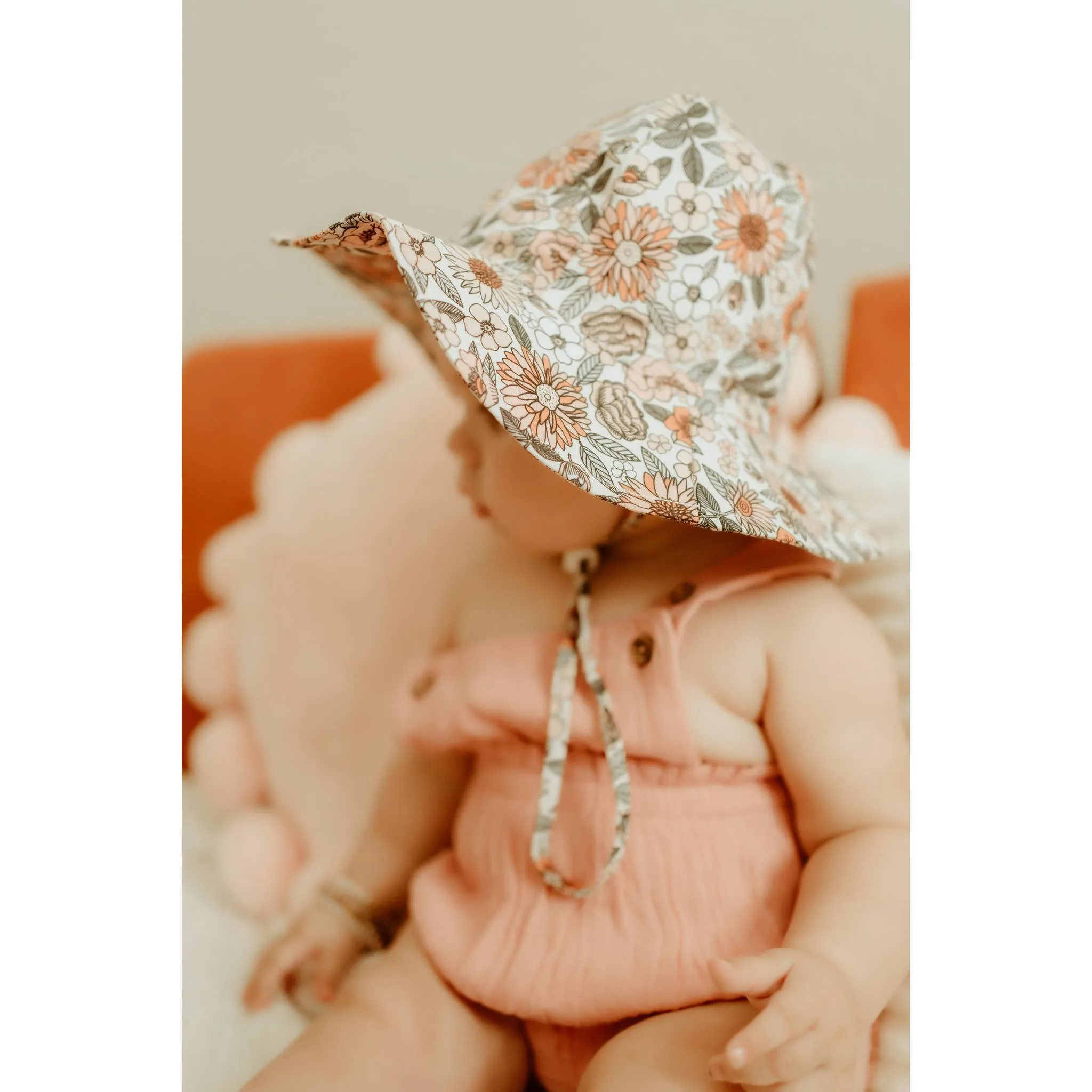 Vintage Flora Baby & Toddler Sunhat UPF 50 