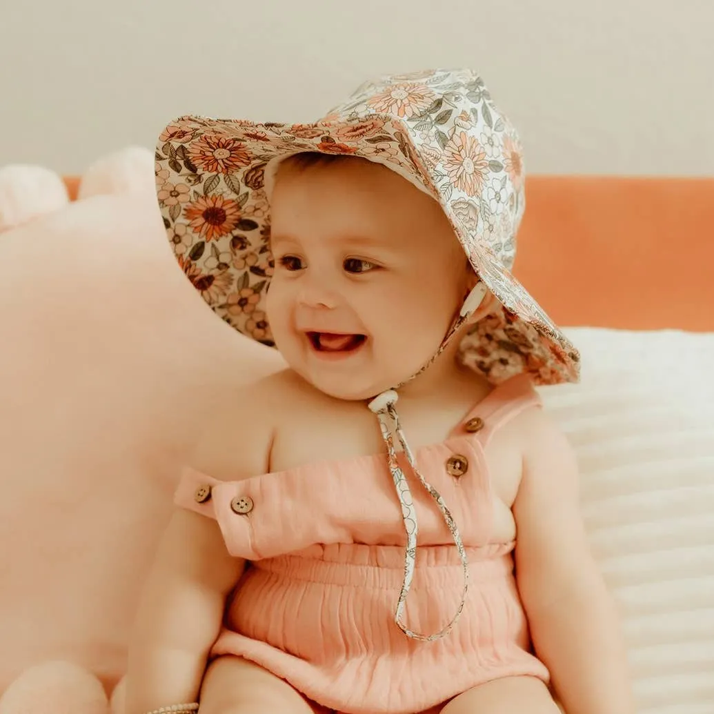 Vintage Flora Baby & Toddler Sunhat UPF 50 