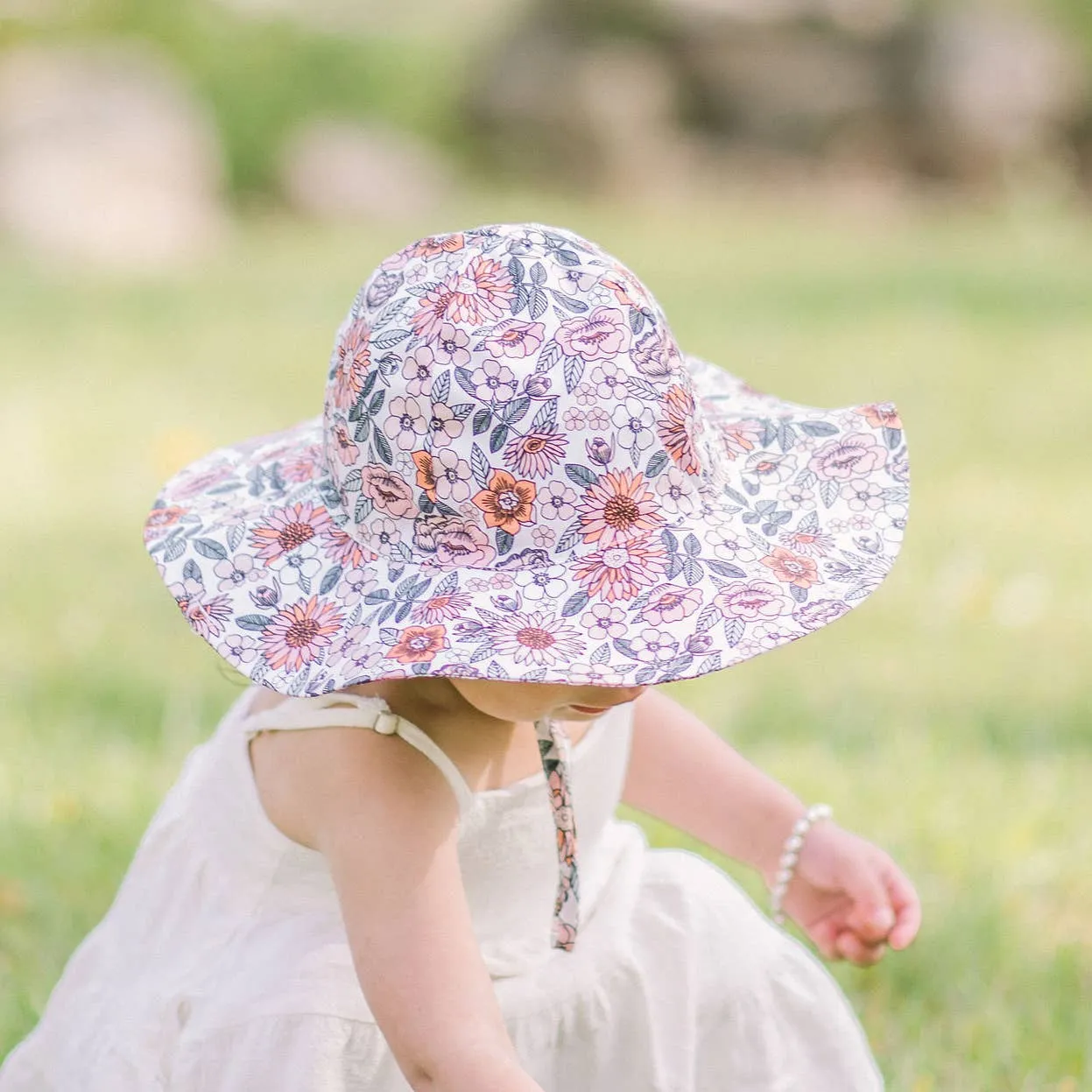 Vintage Flora Baby & Toddler Sunhat UPF 50 