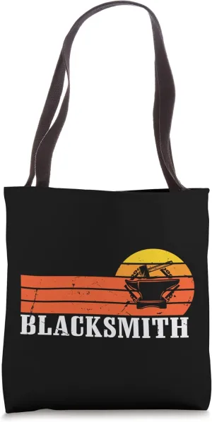 Vintage Retro Blacksmith - Blacksmithing Vintage Tote Bag