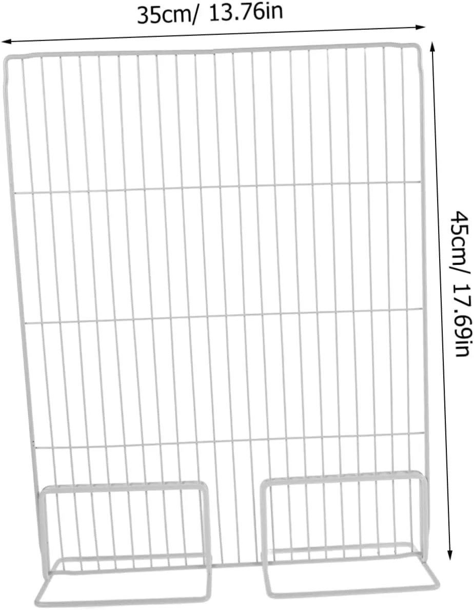 Wakauto Deep Freezer Dividers Metal Fridge Mesh Shelves for Organizing Display