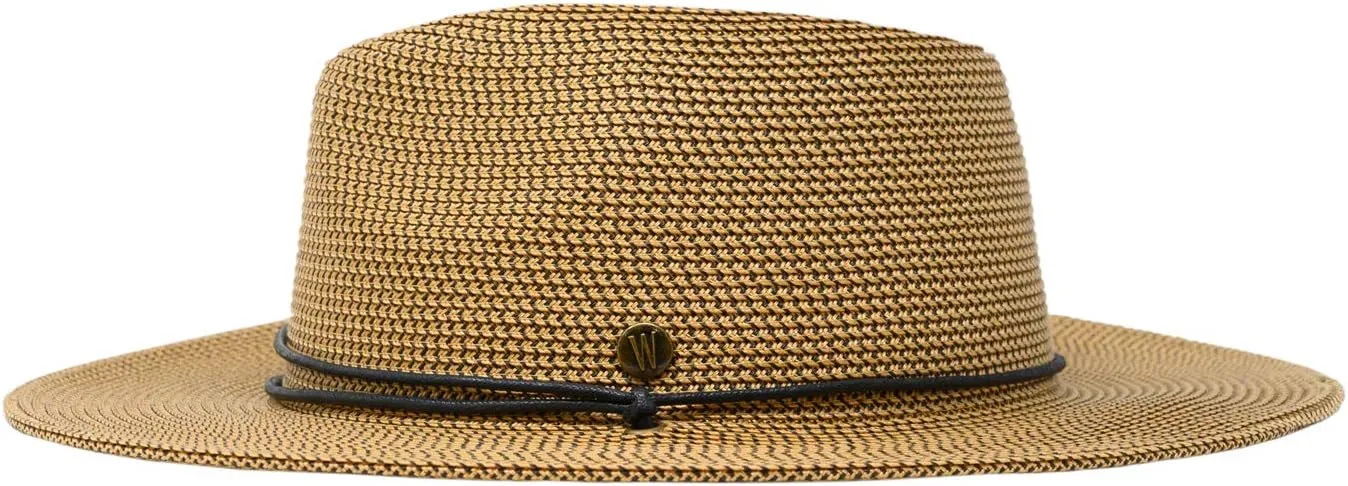 Wallaroo Hat Company Men’s Logan Fedora – UPF 50  Sun Protection, Wide Brim, Packable, Chin Strap and Adjustable Sizing