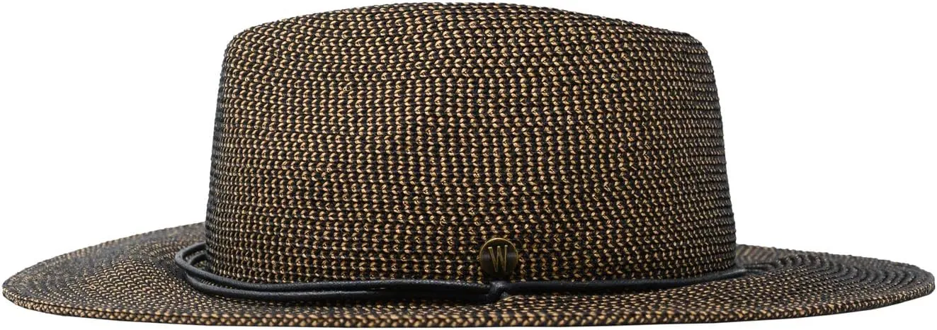 Wallaroo Hat Company Men’s Logan Fedora – UPF 50  Sun Protection, Wide Brim, Packable, Chin Strap and Adjustable Sizing