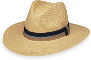 Wallaroo Hat Company – Men’s Turner Fedora – Wide Brim Straw Hat with UPF 50  Sun Protection for Summer and Outdoors