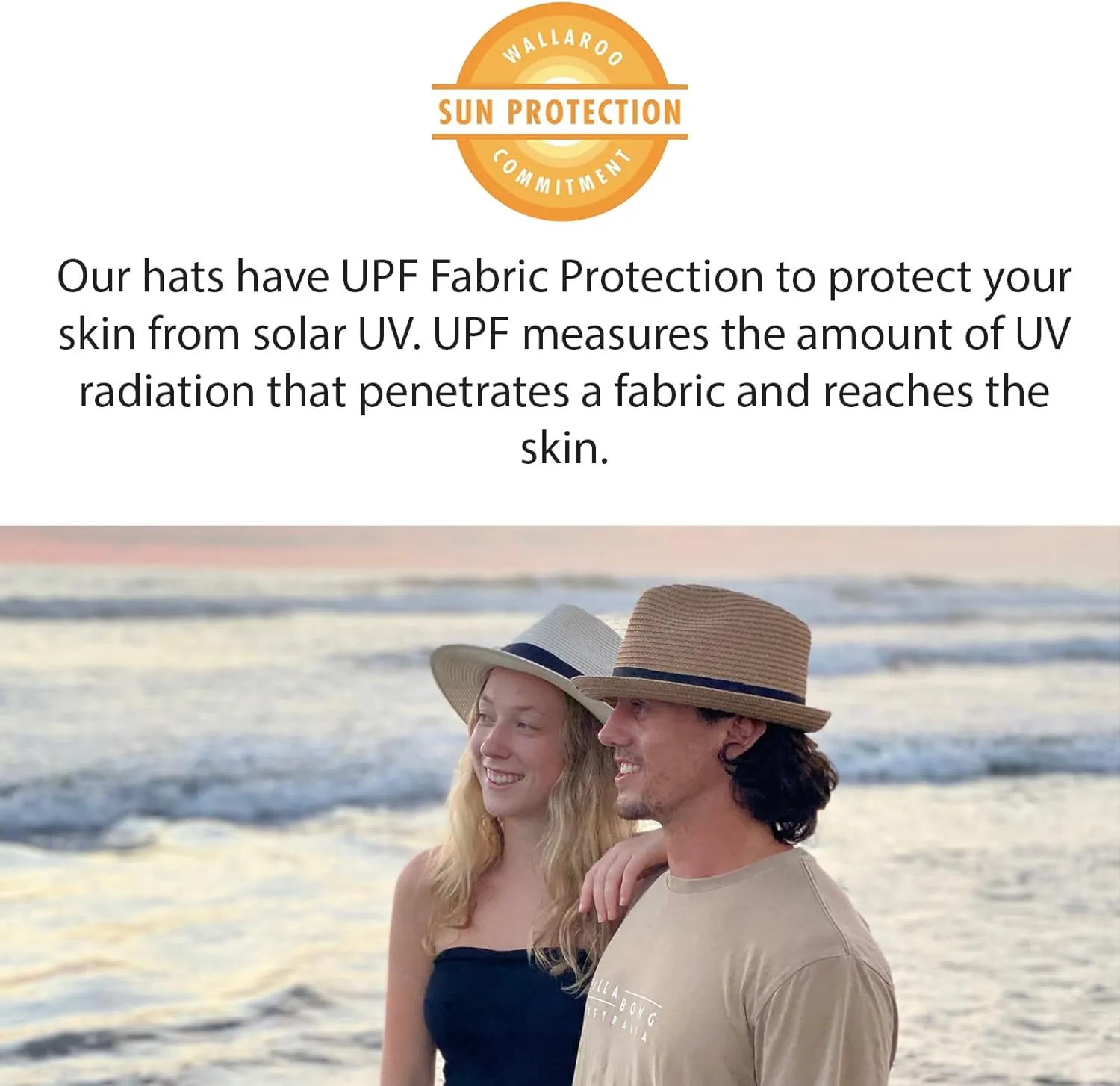 Wallaroo Hat Company – Men’s Turner Fedora – Wide Brim Straw Hat with UPF 50  Sun Protection for Summer and Outdoors