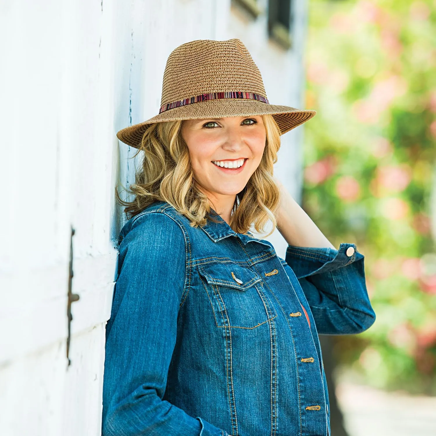 Wallaroo Hat Company Sedona Fedora – UPF 50  Sun Protection, Wide Brim, Adjustable, Packable, Women & Men, 2 Sizes