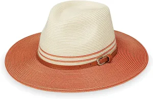 Wallaroo Hat Company Women’s Kristy Fedora – UPF 50 , UV Sun Protection, Sun Hat, Packable Design, Adjustable, Medium Size