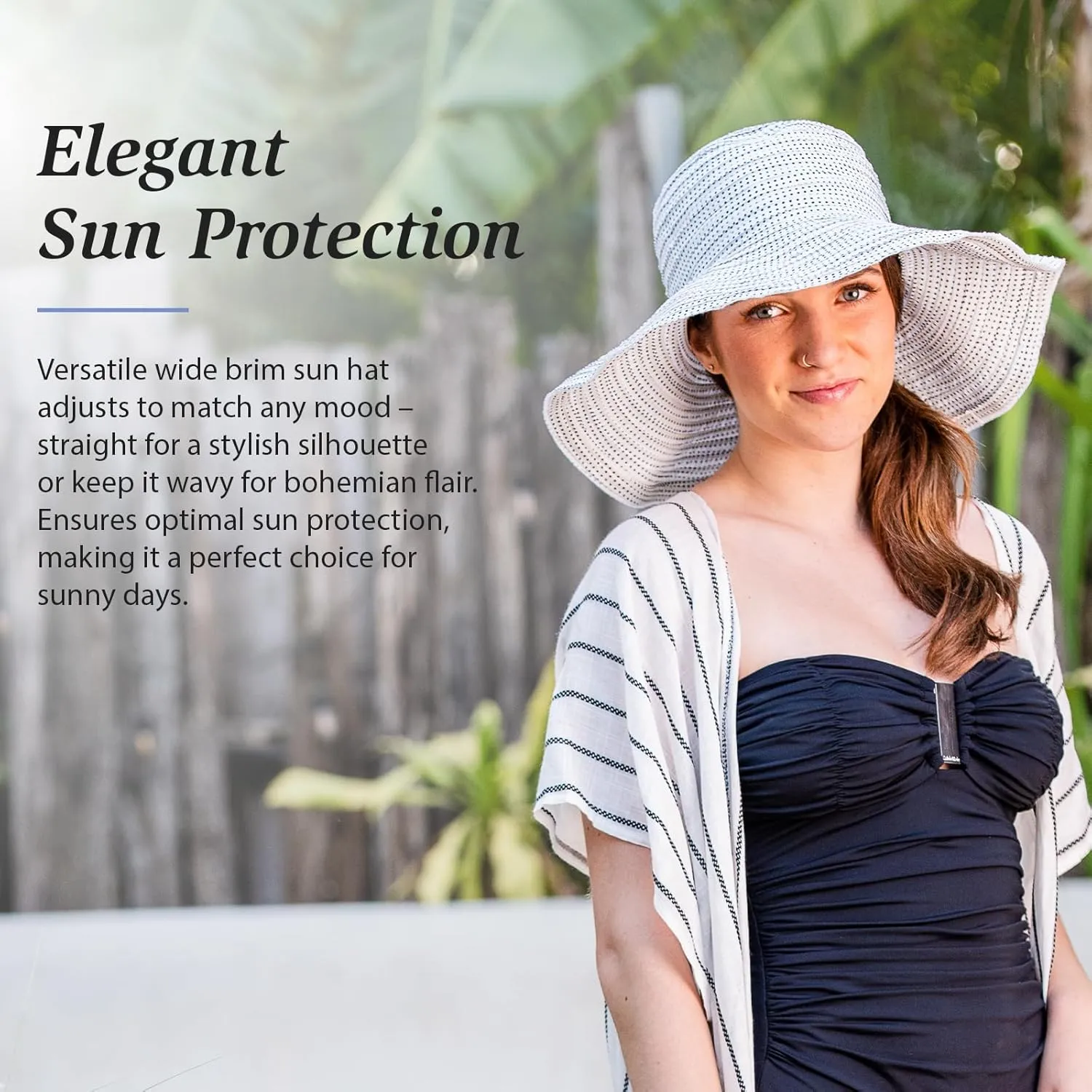 Wallaroo Hat Company Women's Navy Floppy