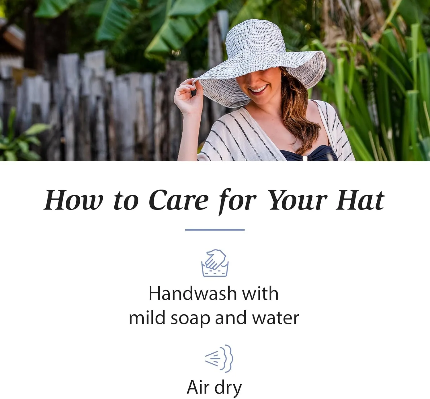 Wallaroo Hat Company Women's Navy Floppy