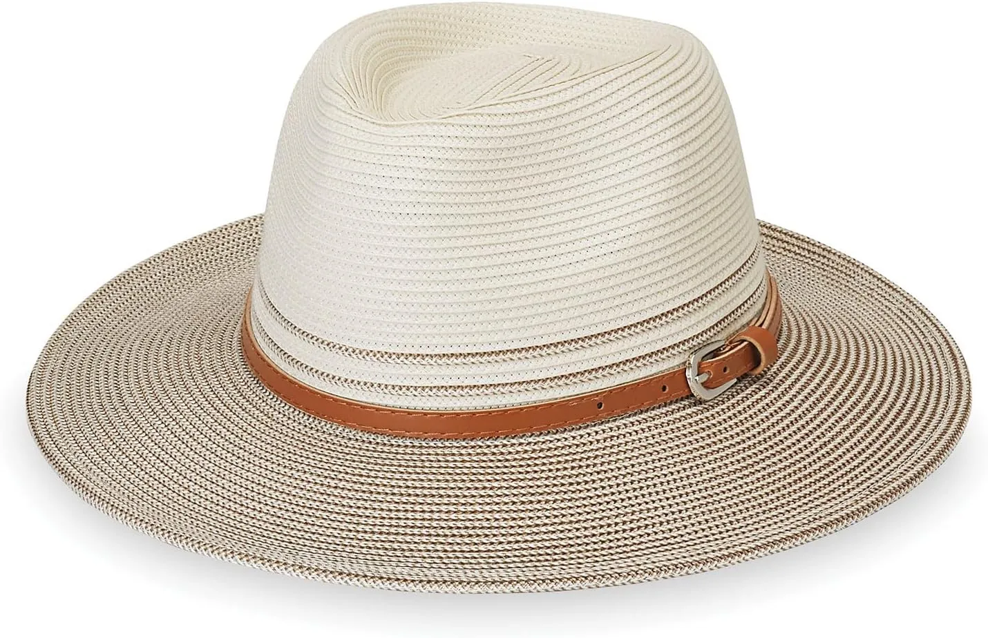 Wallaroo Hat Company Women’s Petite Kristy Fedora – UPF 50 , UV Sun Protection Hat, Packable Design, Adjustable, Small Size