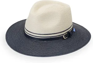 Wallaroo Hat Company Women’s Petite Kristy Fedora – UPF 50 , UV Sun Protection Hat, Packable Design, Adjustable, Small Size