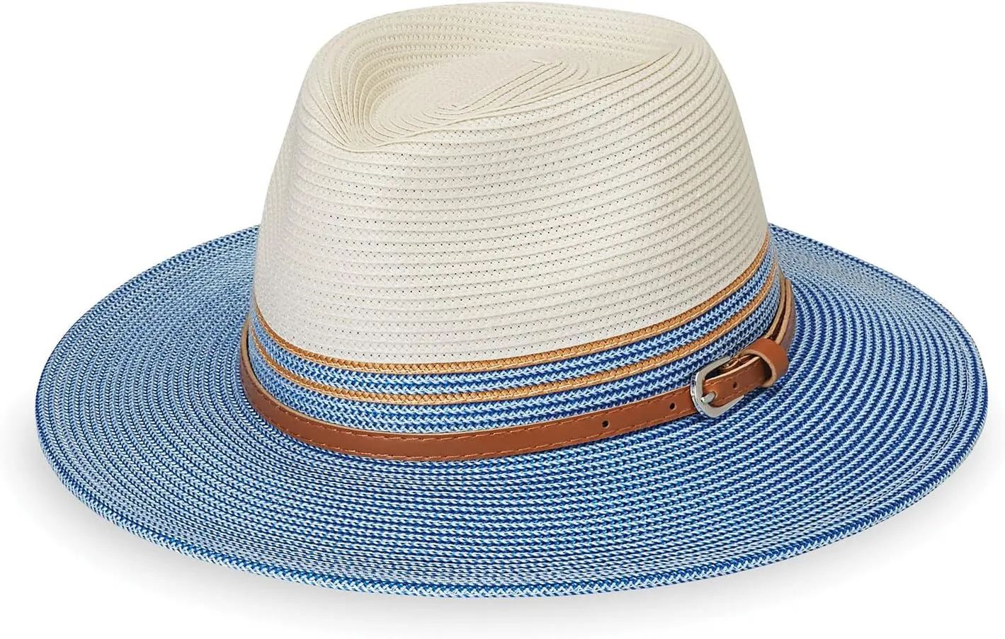 Wallaroo Hat Company Women’s Petite Kristy Fedora – UPF 50 , UV Sun Protection Hat, Packable Design, Adjustable, Small Size