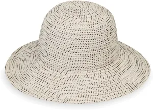 Wallaroo Hat Company Women’s Petite Scrunchie Sun Hat – UPF 50 , Wide Brim, Packable, Adjustable for Smaller Crown Sizes