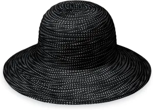 Wallaroo Hat Company Women’s Petite Scrunchie Sun Hat – UPF 50 , Wide Brim, Packable, Adjustable for Smaller Crown Sizes