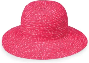 Wallaroo Hat Company Women’s Petite Scrunchie Sun Hat – UPF 50 , Wide Brim, Packable, Adjustable for Smaller Crown Sizes