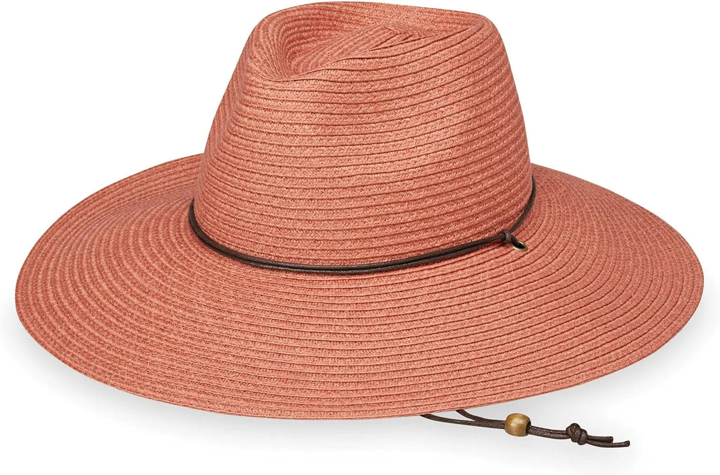 Wallaroo Hat Company Women's Sanibel Fedora – UPF 50  UV Sun Hat, Wide Brim, Packable, Chin Strap, Adjustable, 2 Sizes