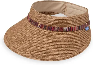 Wallaroo Hat Company – Women’s Sedona Sun Visor – Wide Brim, Packable Design and Adjustable Sizing for Medium Crown Sizes