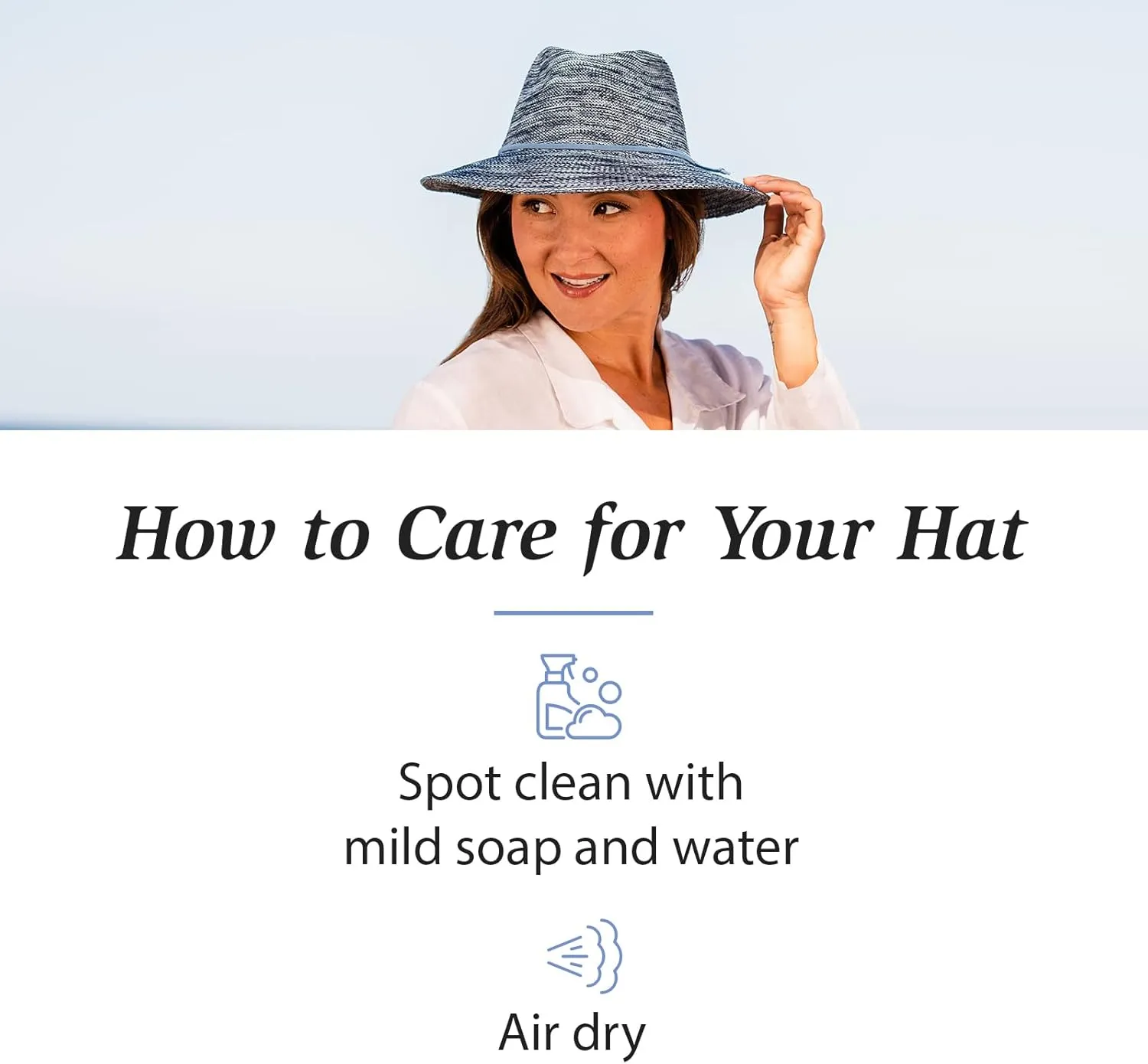 Wallaroo Hat Company Women’s Victoria Fedora – UPF 50  UV Protection, Wide Brim, Medium Size, Packable & Adjustable Sun Hat
