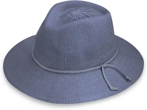 Wallaroo Hat Company Women’s Victoria Fedora – UPF 50  UV Protection, Wide Brim, Medium Size, Packable & Adjustable Sun Hat