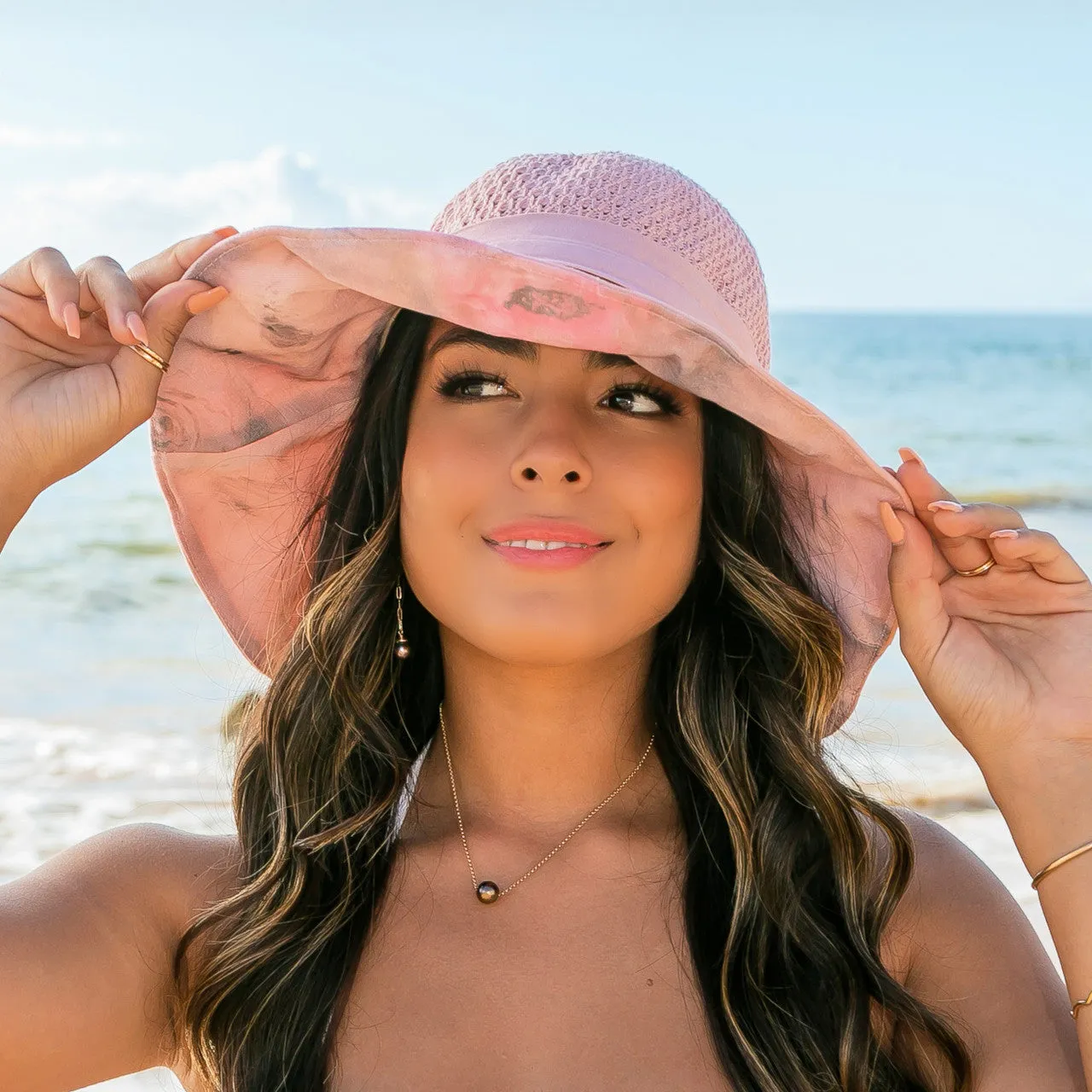 Watercolor Accent Cargo Hat