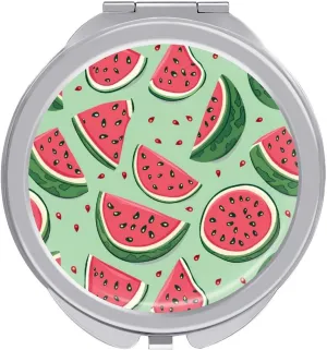 Watermelon Mini Makeup Mirror Travel Pocket Mirror Portable Compact Cosmetic Mirror for Women