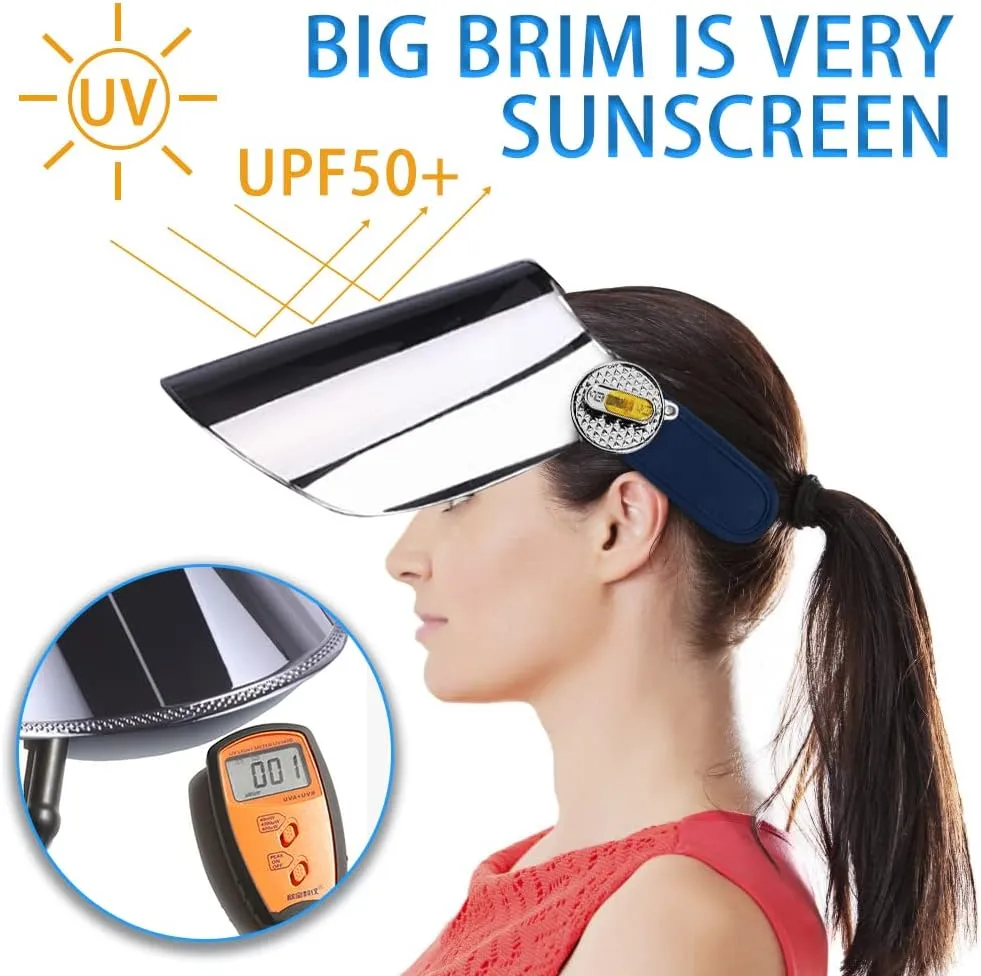 WAYCOM Sun Cap, Sun Visor Hat - UV Protection Hat -Premium UPF 50  Hat for Hiking, Golf, Tennis, Outdoors