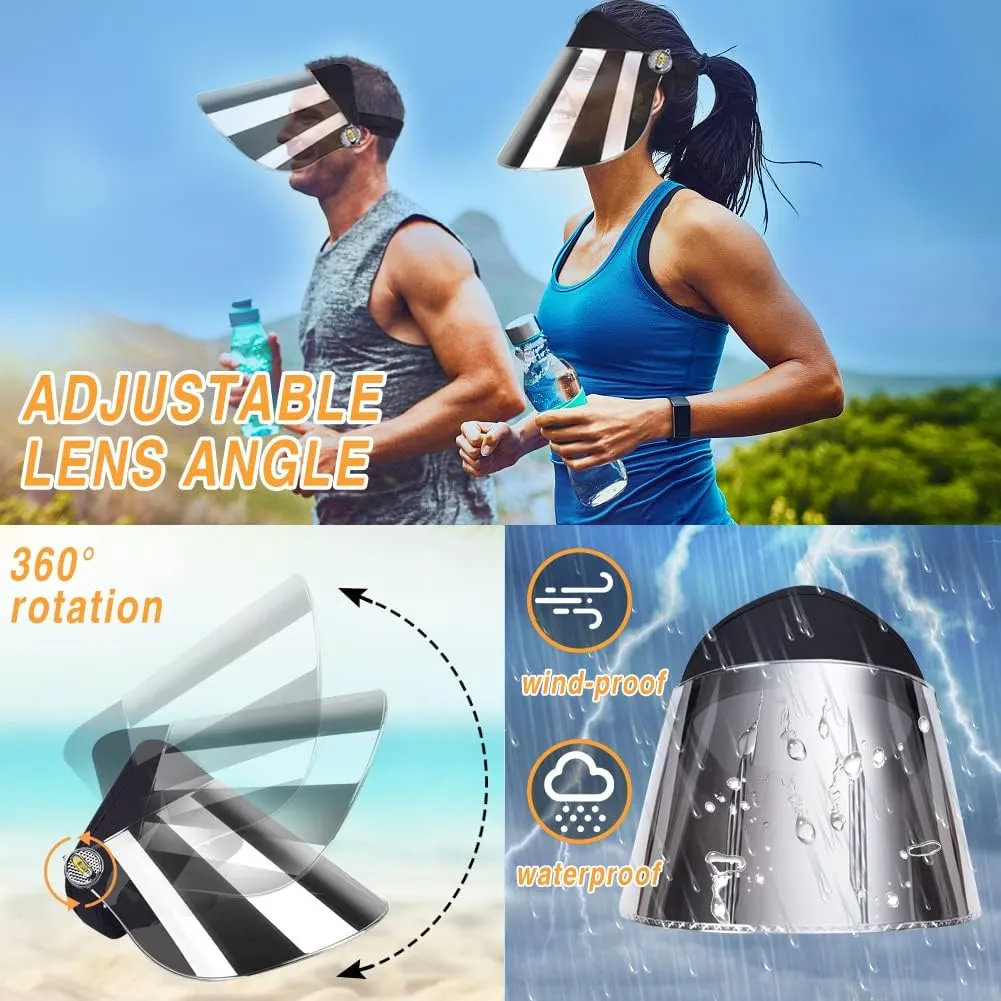 WAYCOM Sun Cap, Sun Visor Hat - UV Protection Hat -Premium UPF 50  Hat for Hiking, Golf, Tennis, Outdoors