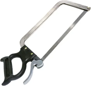 Weston Butcher Meat and Bone Saw with 22 Inch Stainless Steel Serrated Blade with Quick Release Handle (47-2201)