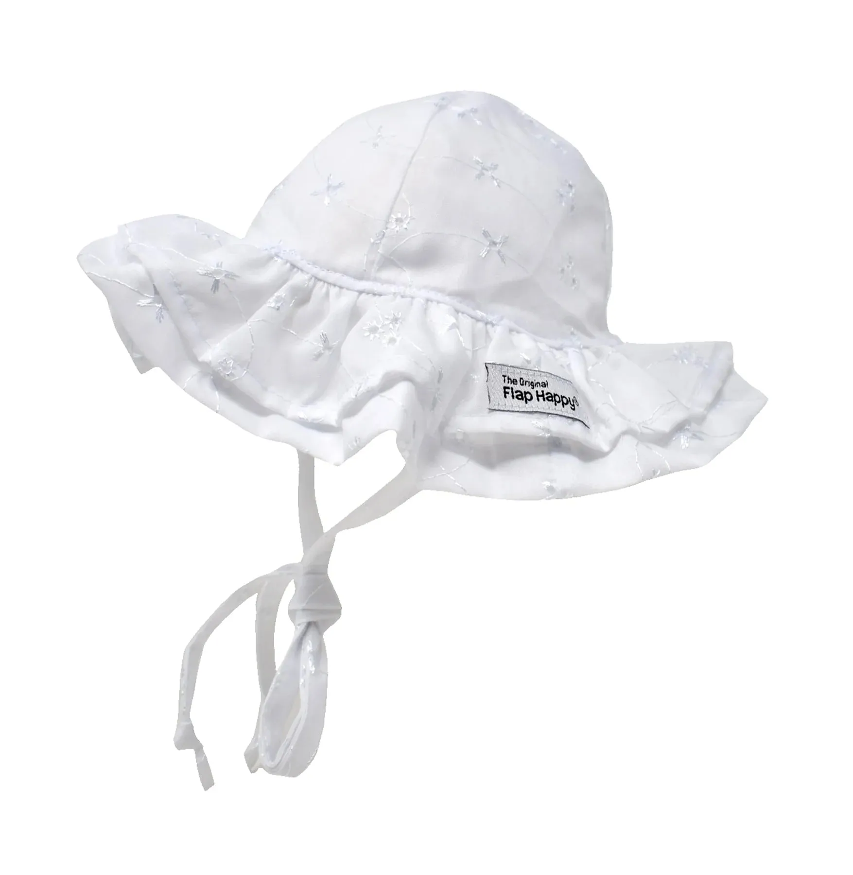 White Eyelet Bucket Hat